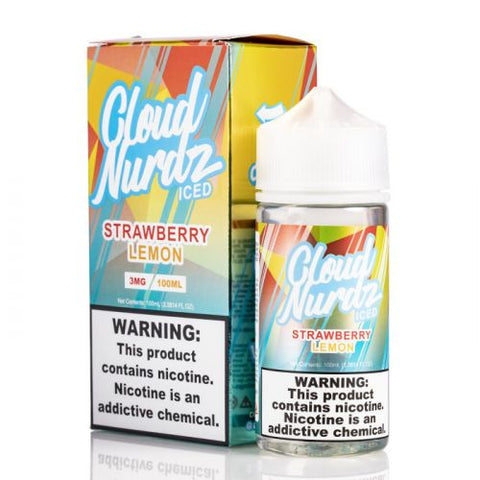 ICED Strawberry Lemon - Cloud Nurdz E-Liquid - 100ml